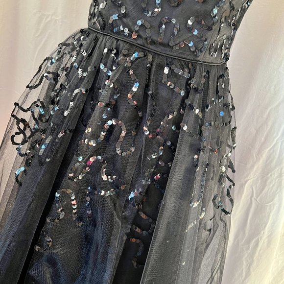 mid-2000s Betsey Johnson Tulle & Sequin Retro Party Dress - Picture 2 of 11